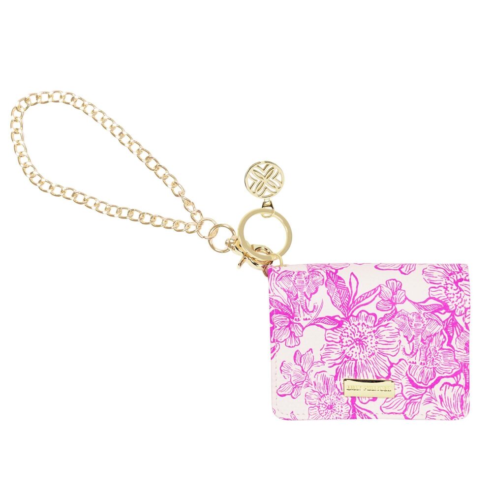 1247 Snap ID Card Case, Cute Keychain Wallet, Slim Credit Card Holder